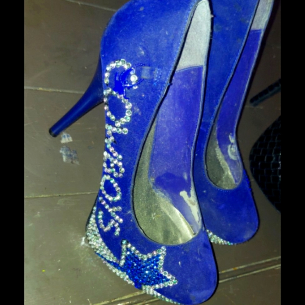 Custom sz 11 cowboys platform 5.5 heels